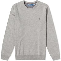 Polo Ralph Lauren Men's Lambswool Crew Knit Fawn Grey Heather