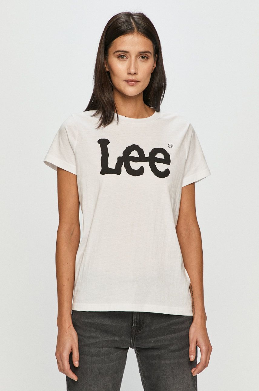 Tričko Lee Tee Biela | L42UER12, 0