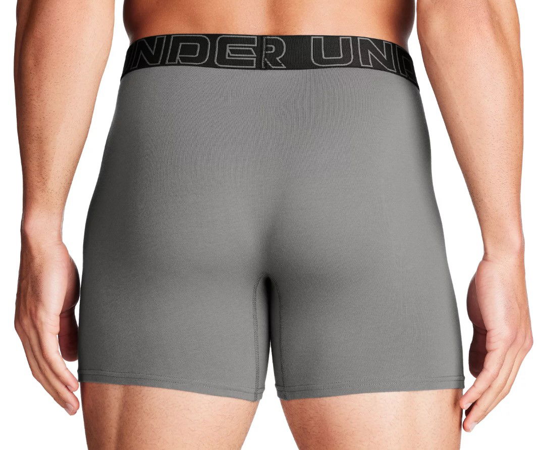 Boxerky Under Armour Perf Cotton 6in-GRN Šedá | 1383889-709, 1