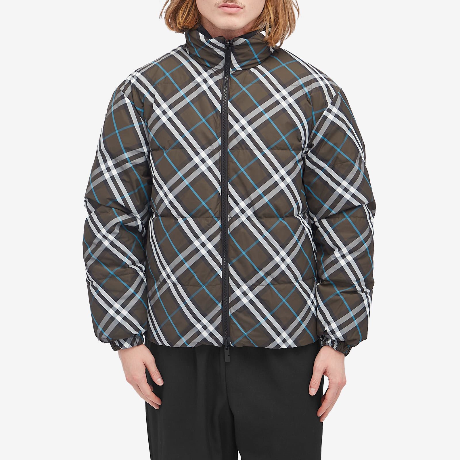 Reversible Check Puffer Jacket