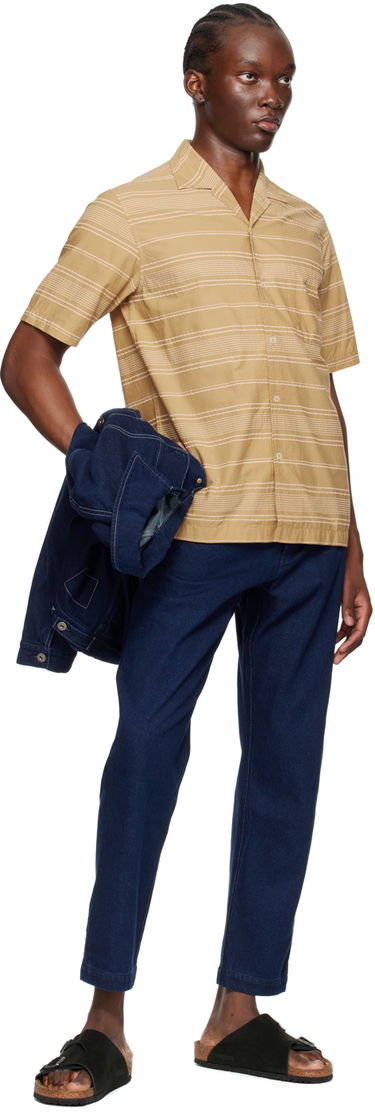 Košeľa Universal Works Universal Works Minari Striped Shirt Béžová | P3064, 3