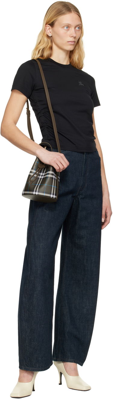 Kabelka Burberry Burberry Mini Check Bucket Bag Zelené | 8108303, 3