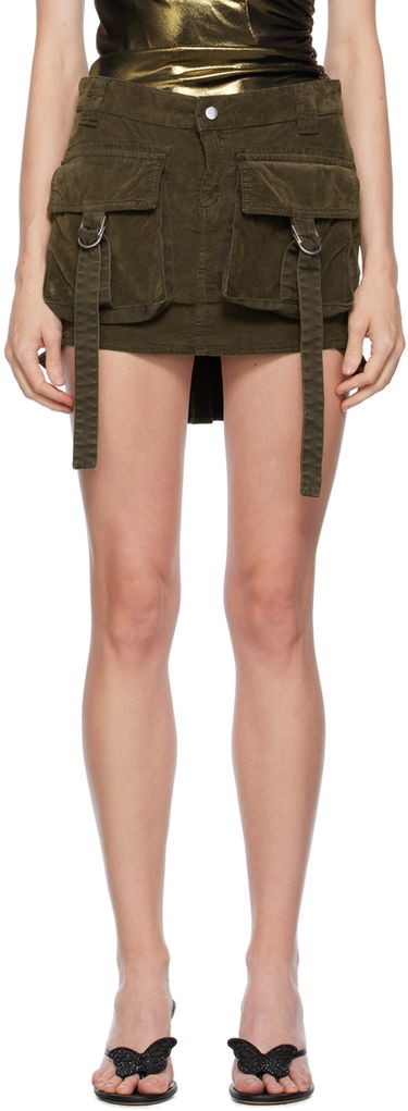 Sukňa Blumarine Blumarine Low-Rise Cargo Miniskirt Zelené | A322G152A, 0