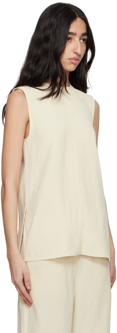 Tielko TOTEME TOTEME Women's Sleeveless Knit Top Béžová | 252-WRT0508-FB0192, 1