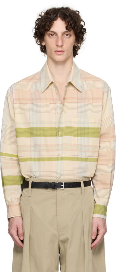 Košeľa LEMAIRE Lemaire Relaxed Plaid Shirt Béžová | SH1176 LF1396, 0