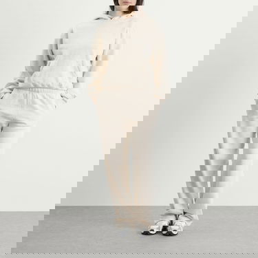 Tepláky SKIMS Cotton Fleece Classic Straight Leg Pant Béžová | ST-PNT-8385W-OAH, 4