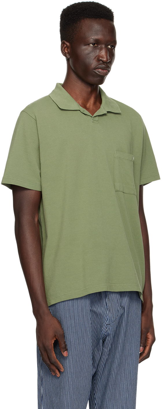 Polo tričko Universal Works Universal Works Vacation Polo Zelené | 30603, 1