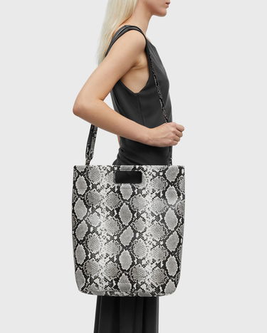 Tote bag Samsoe Samsoe Sajennie Snakeskin Tote Bag Rôznofarebný | F25200148-BLACK-WHITE-SNAKE, 1
