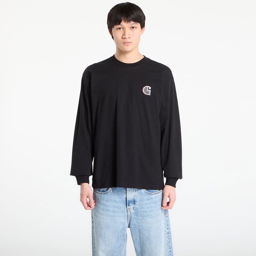 Tričko Carhartt WIP Mind Your Head Long Sleeve Graphic T-Shirt Čierna | I035999.89XX