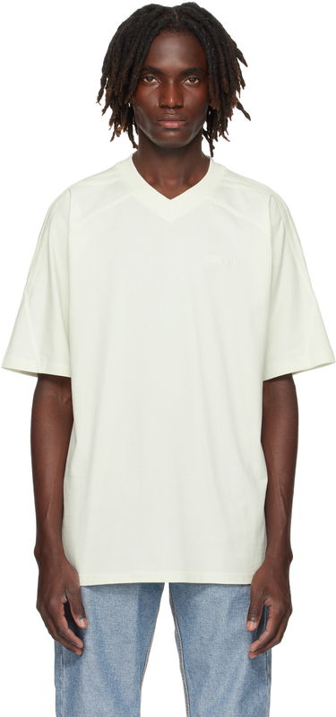 Tričko VETEMENTS Cut-Up V-Neck T-shirt Biela | UH76TR260I, 0
