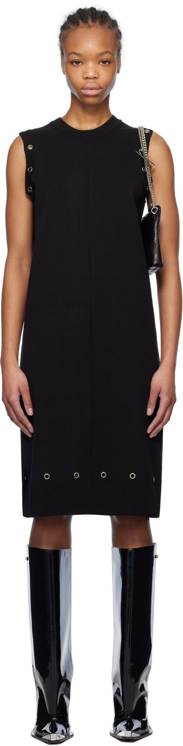 Šaty We11done We11done Eyelet Knit Mini Dress Čierna | WD-KD0-25-660-W-BK, 0