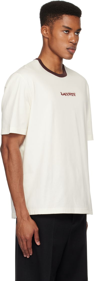 Tričko LANVIN Lanvin Mohair Logo T-Shirt Biela | RM-TS0032-J154-H24, 1