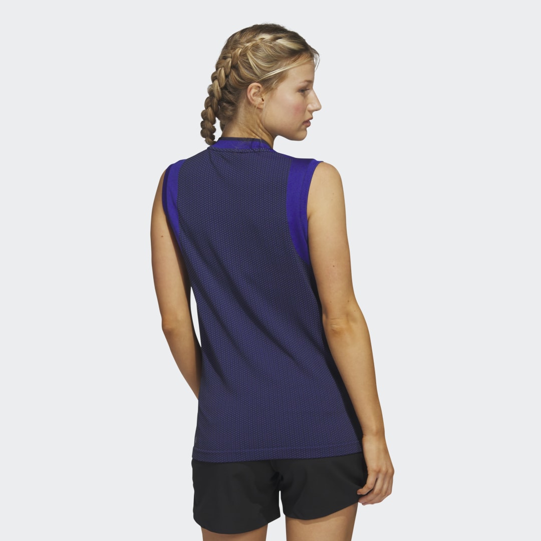 Polo tričko adidas Originals Ultimate365 Tour Sleeveless Primeknit Polo Shirt Navy | HS8949, 1
