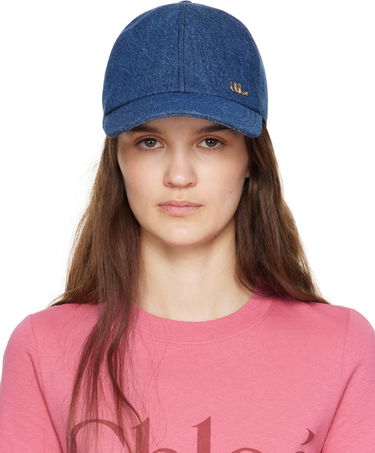 Šiltovka CHLOÉ Chloé 'The Chloé' Iconic Denim Baseball Cap Modrá | CHC25SD019GDN, 0