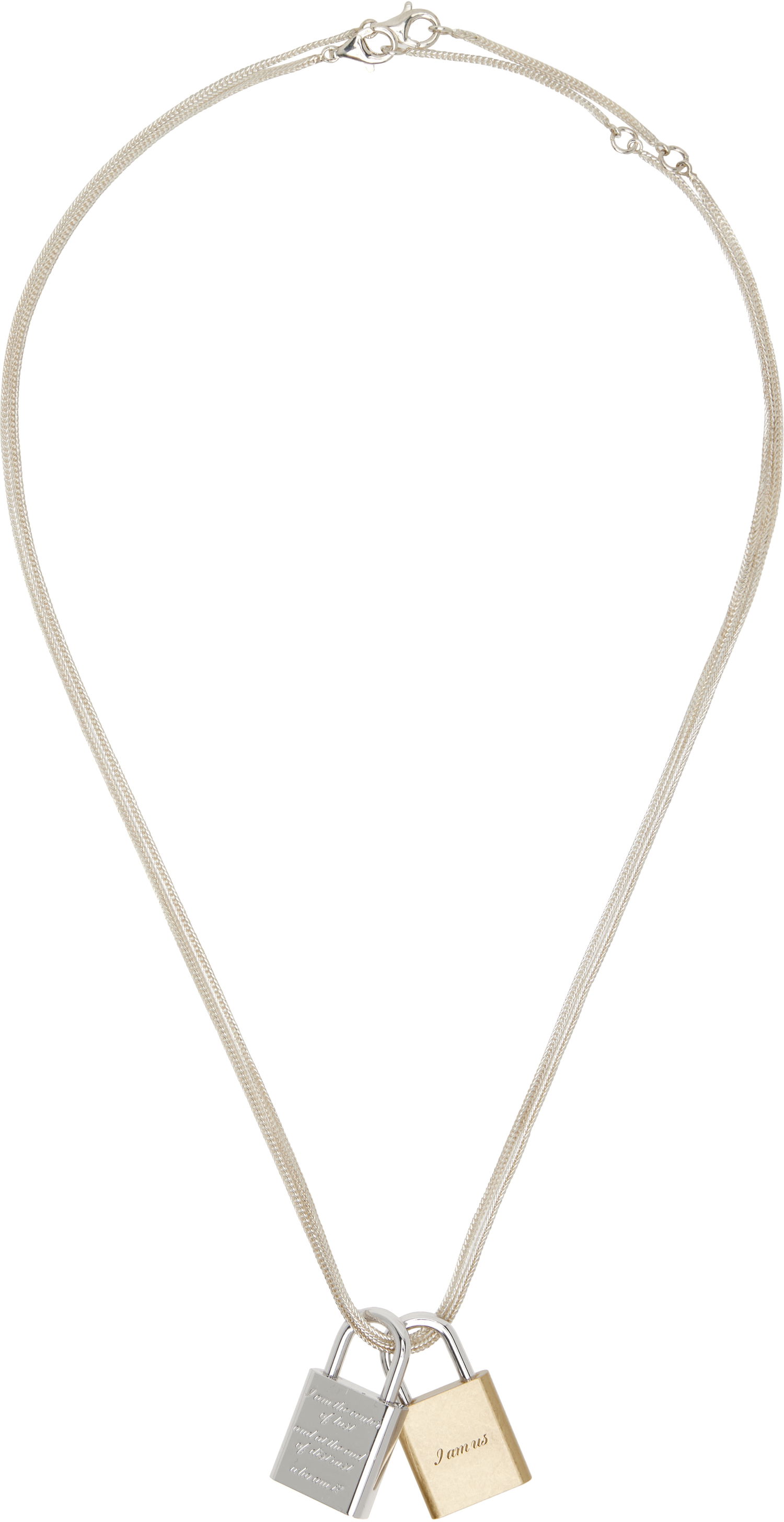 Náhrdelník OUR LEGACY Riddle Padlock Necklace Metalická | A4258RBN, 1