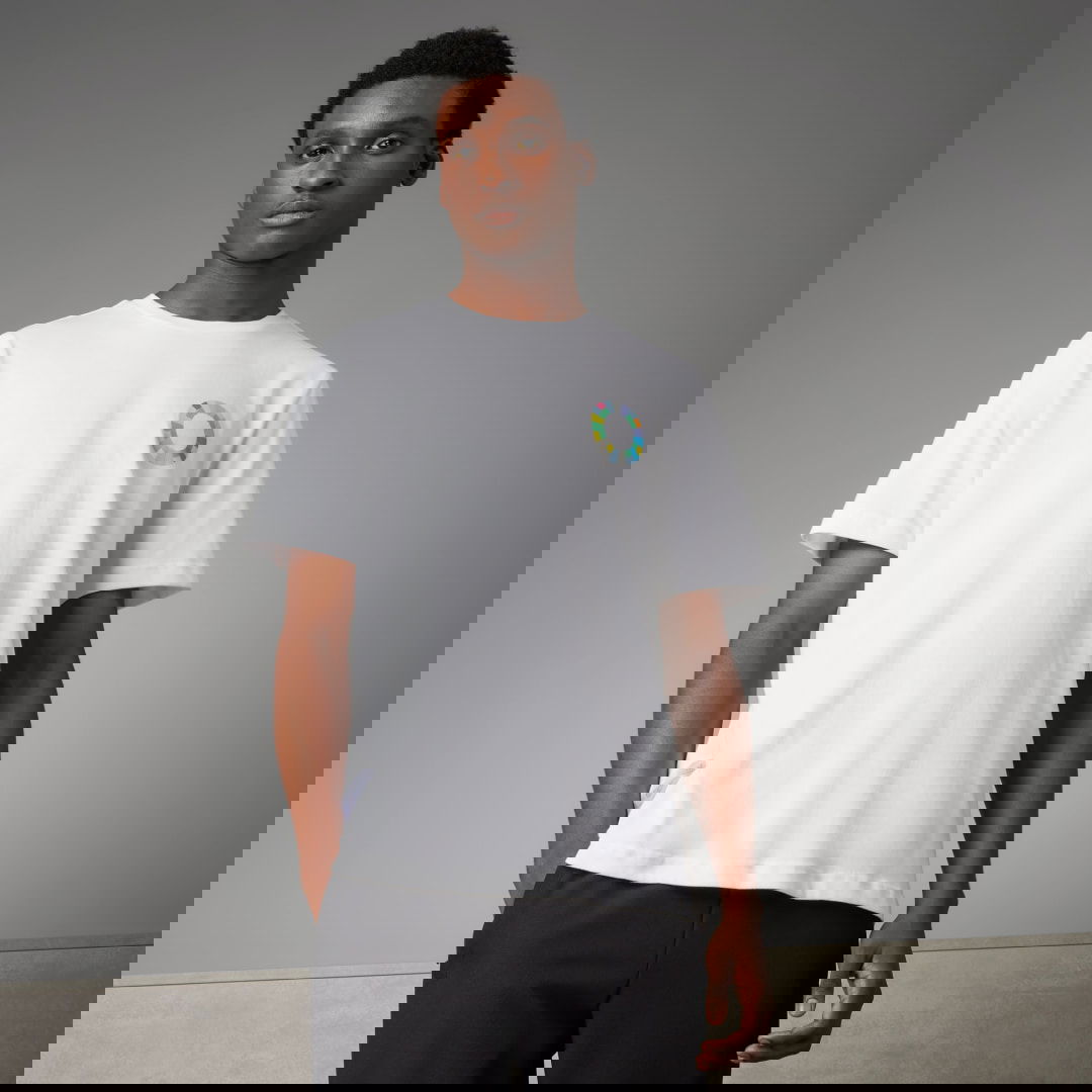Tričko adidas Performance Manchester United Peter Saville Biela | HY4734, 1
