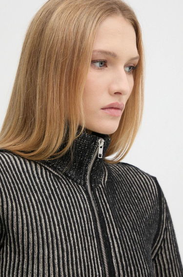 Sveter Maison Margiela Zipped Turtleneck Jacket Fialová | S62AN0133 M13076, 4