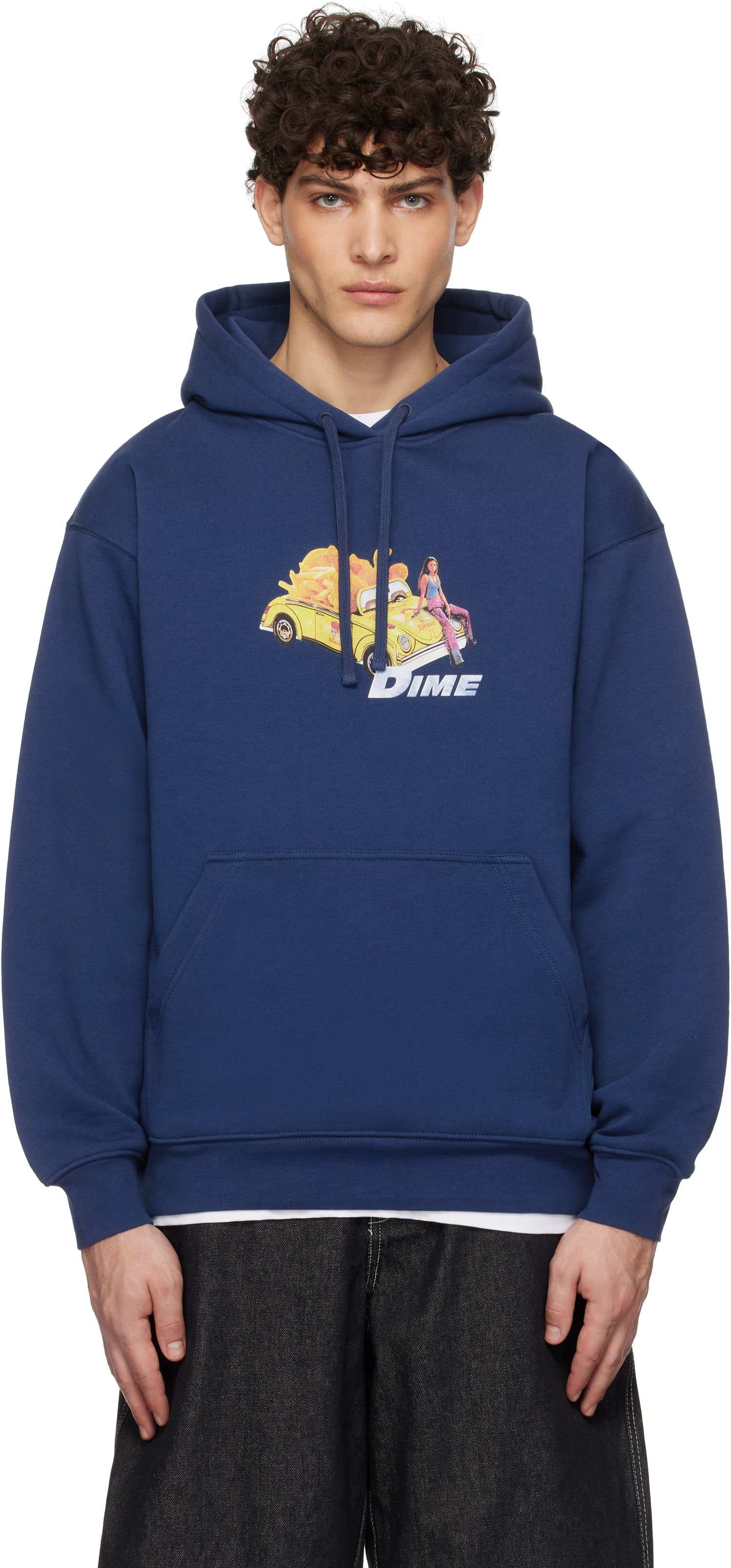 Mikina Dime 2Fast 2Delicious Graphic Print Hoodie Modrá | DIMEHO2448NVY, 0