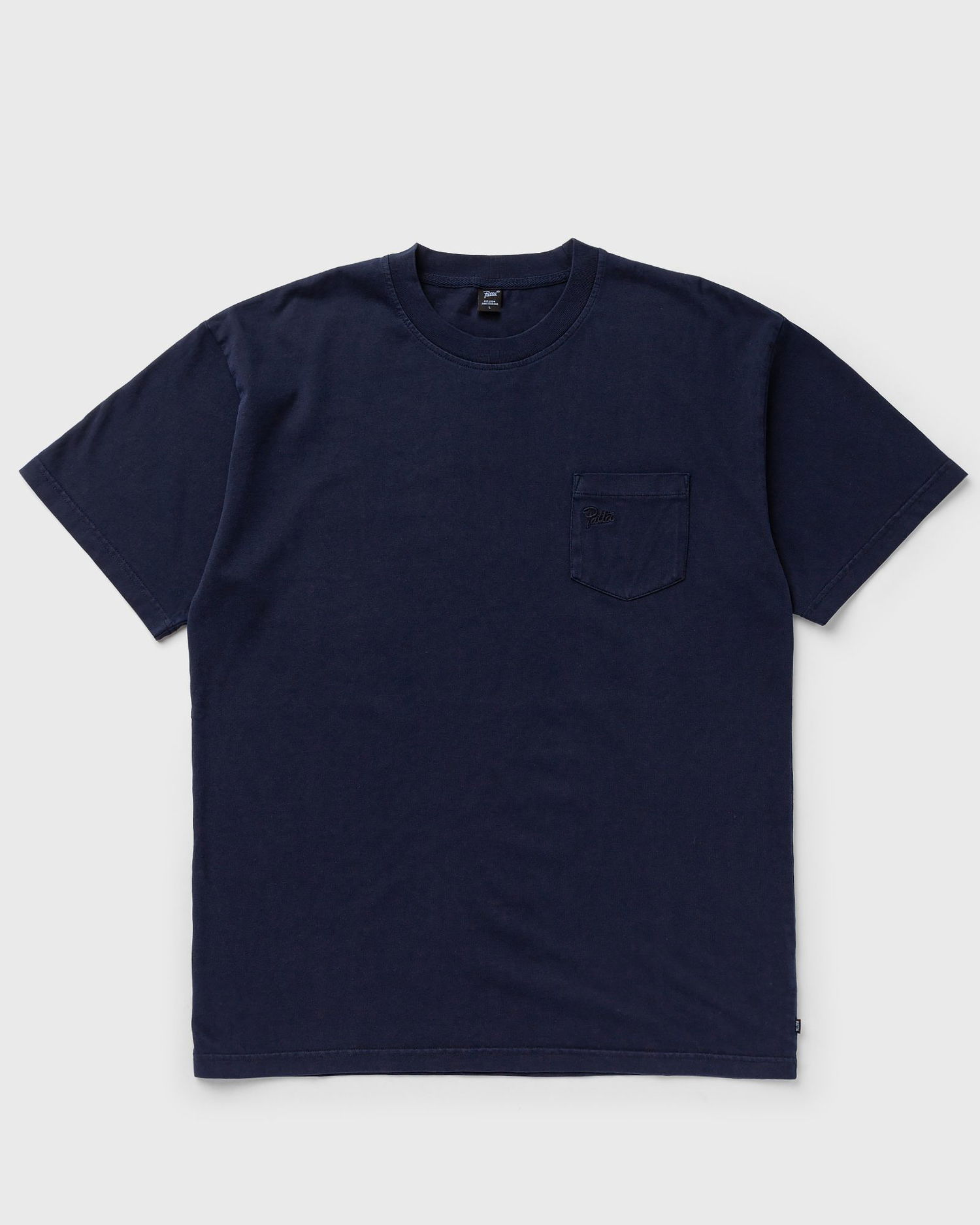 Tričko Patta Basic Washed Pocket T-Shirt Navy | POC-BW24-1000-290-0276-153, 0