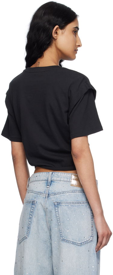 Tričko rag & bone Tie Front T-Shirt Čierna | WCC24PT007MC07, 2