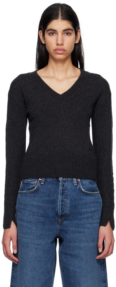 Sveter rag & bone Pierce V-Neck Sweater Šedá | WAS22HS029CA29, 0