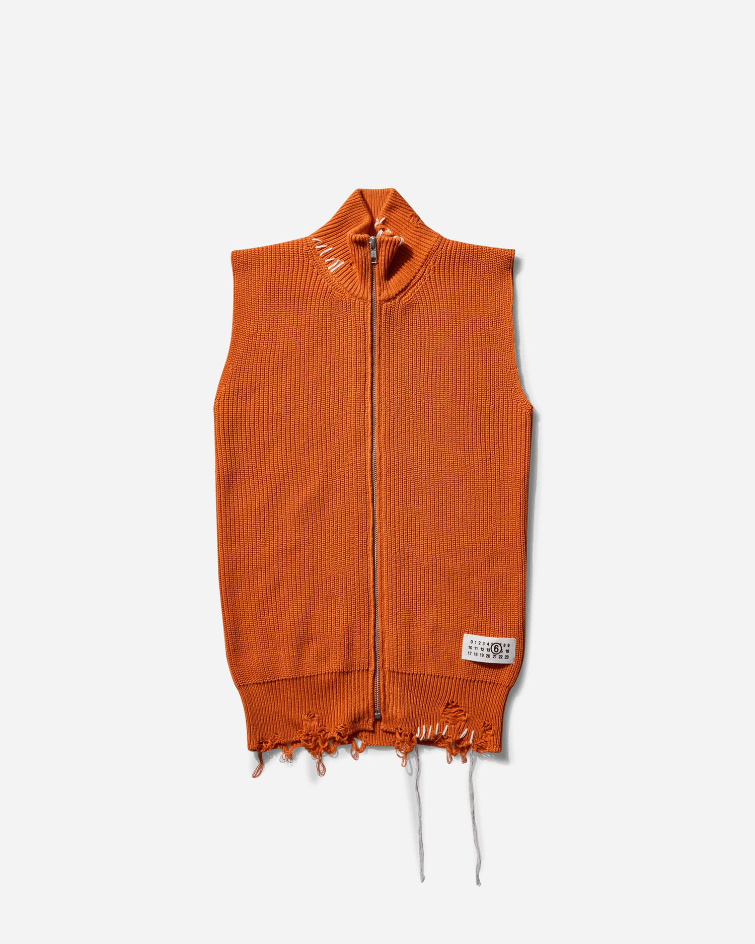 Vesta Maison Margiela Zipped Knit Vest Oranžová | S52FB0095 186, 1