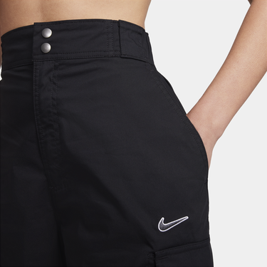 Nohavice Nike Sportswear High-Waisted Loose Woven Pants Čierna | FV4969-010, 4