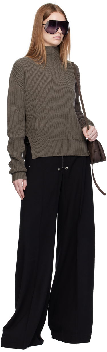 Sveter Rick Owens Rick Owens Concordians Fisherman Turtleneck Hnedá | RP02E4648 KWV, 3