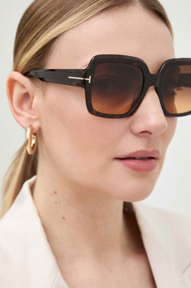 Slnečné okuliare Tom Ford Tom Ford FT1082 Square Sunglasses Hnedá | FT1082.5452F, 0