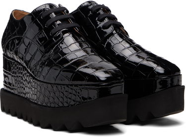 Tenisky a topánky Stella McCartney Limited-Edition Elyse Crocodile Platform Derbys Čierna | 810479APAEL0, 3