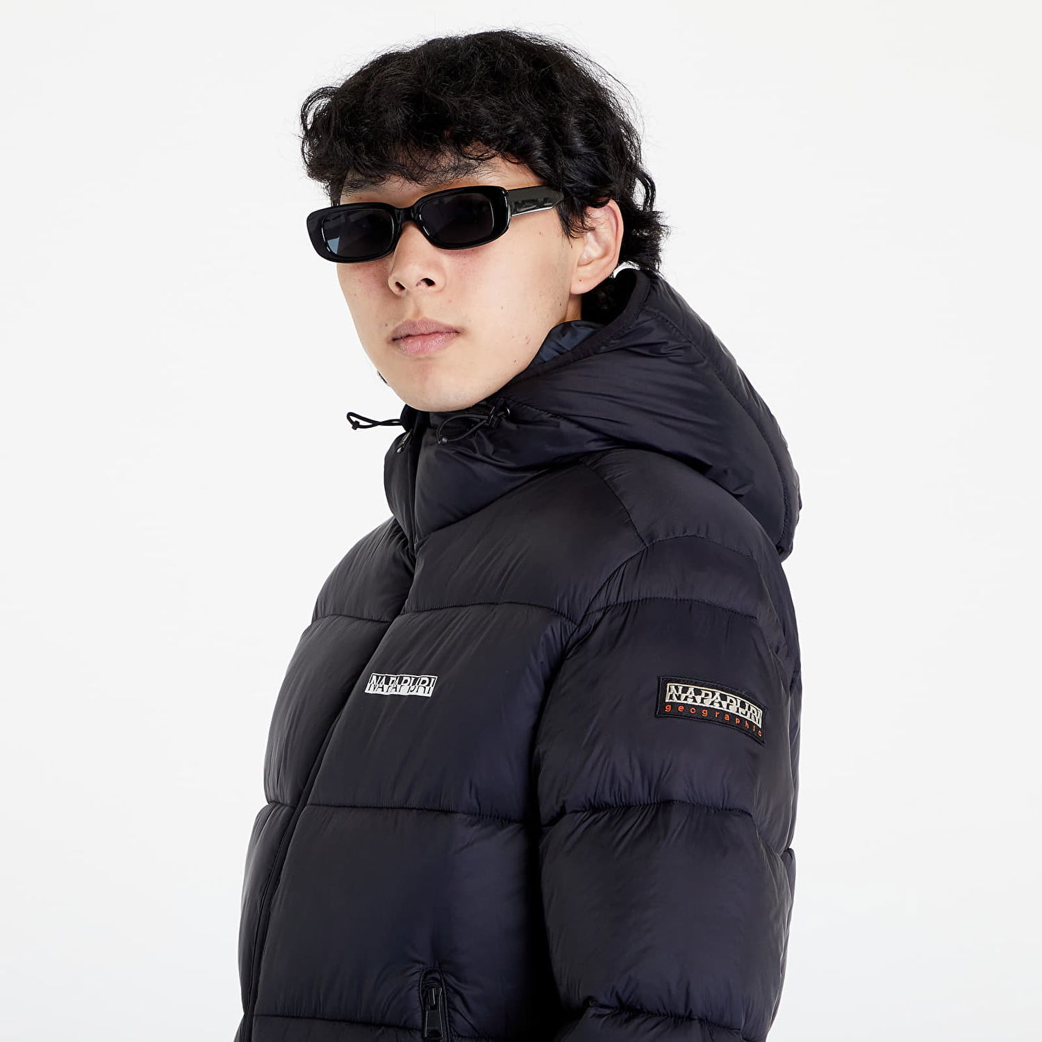 Prešívaná bunda Napapijri A-Suomi Hooded Jacket 1 Čierna | NP0A4GJE0411, 1