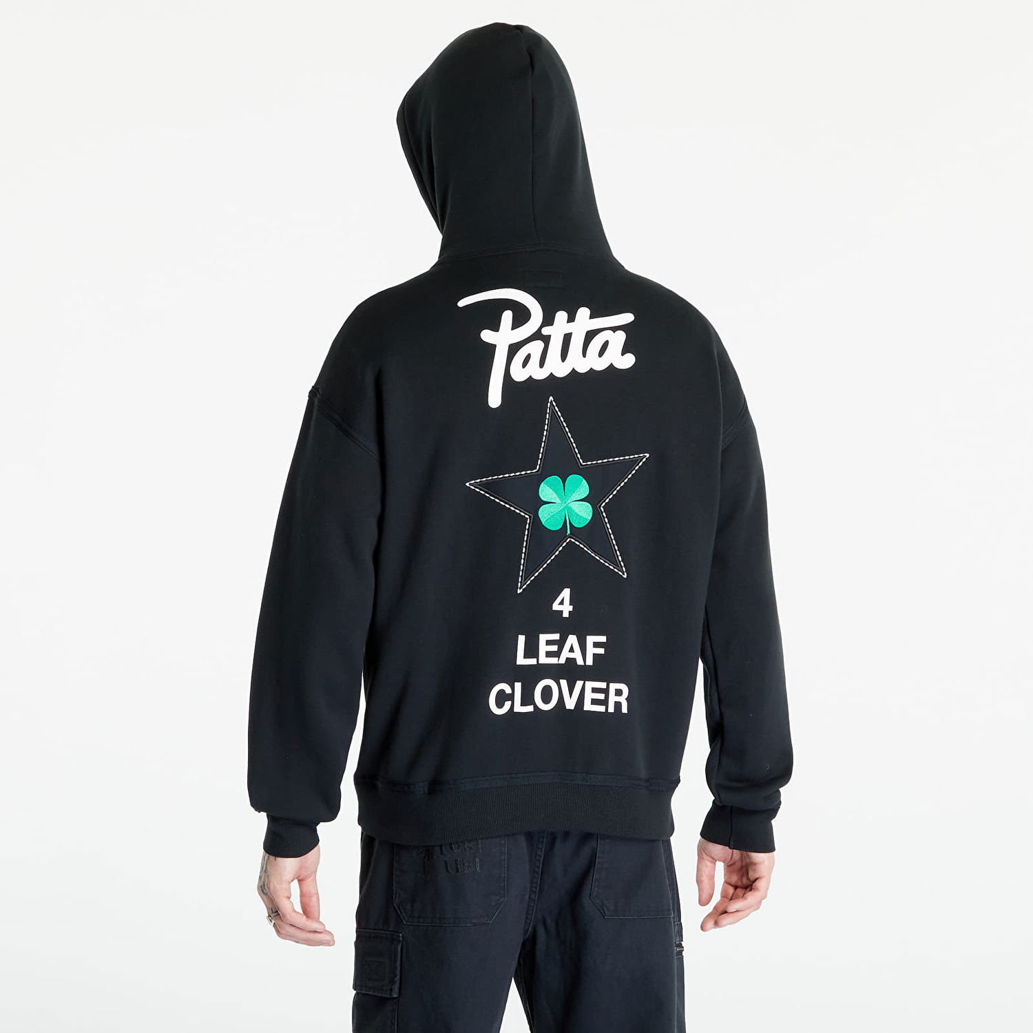 Mikina Converse Patta x Four-Leaf Clover Utility Fleece Hoodie Čierna | 10024664-A01, 0