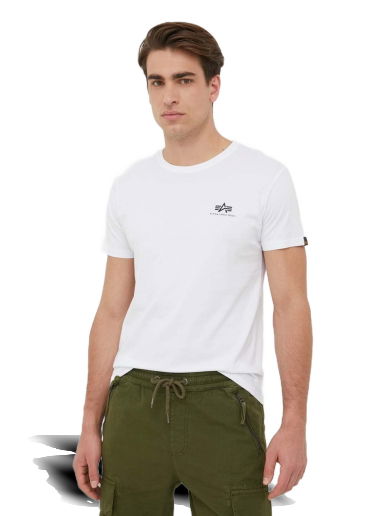 Tričko Alpha Industries Logo Tee Biela | 188505.09