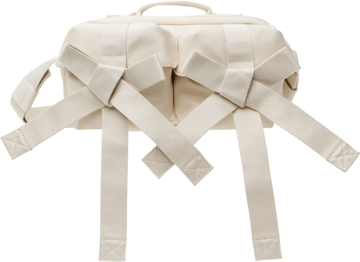 Ľadvinka Simone Rocha Simone Rocha Beaded Classic Bow Crossbody Bag Biela | BAG149B 0761, 0
