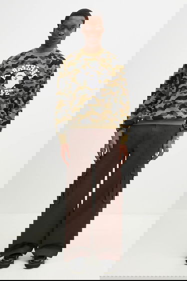 Mikina BAPE A Bathing Ape 1St Camo Jacquard College Patterned Sweatshirt Rôznofarebný | 1L30113307, 4