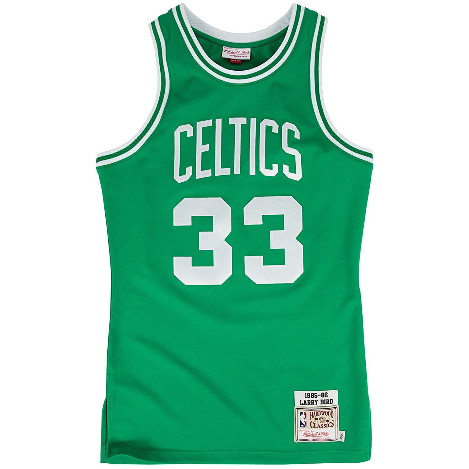Dres Mitchell & Ness Authentic Jersey – Larry Bird #33 Zelené | MN-NBA-7226-85LBIRD-BOSCEL-GRNWT, 0