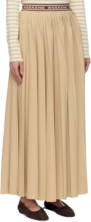 Sukňa Max Mara Weekend Max Mara Bleu Pleated Maxi Skirt Béžová | 2515771031600, 1
