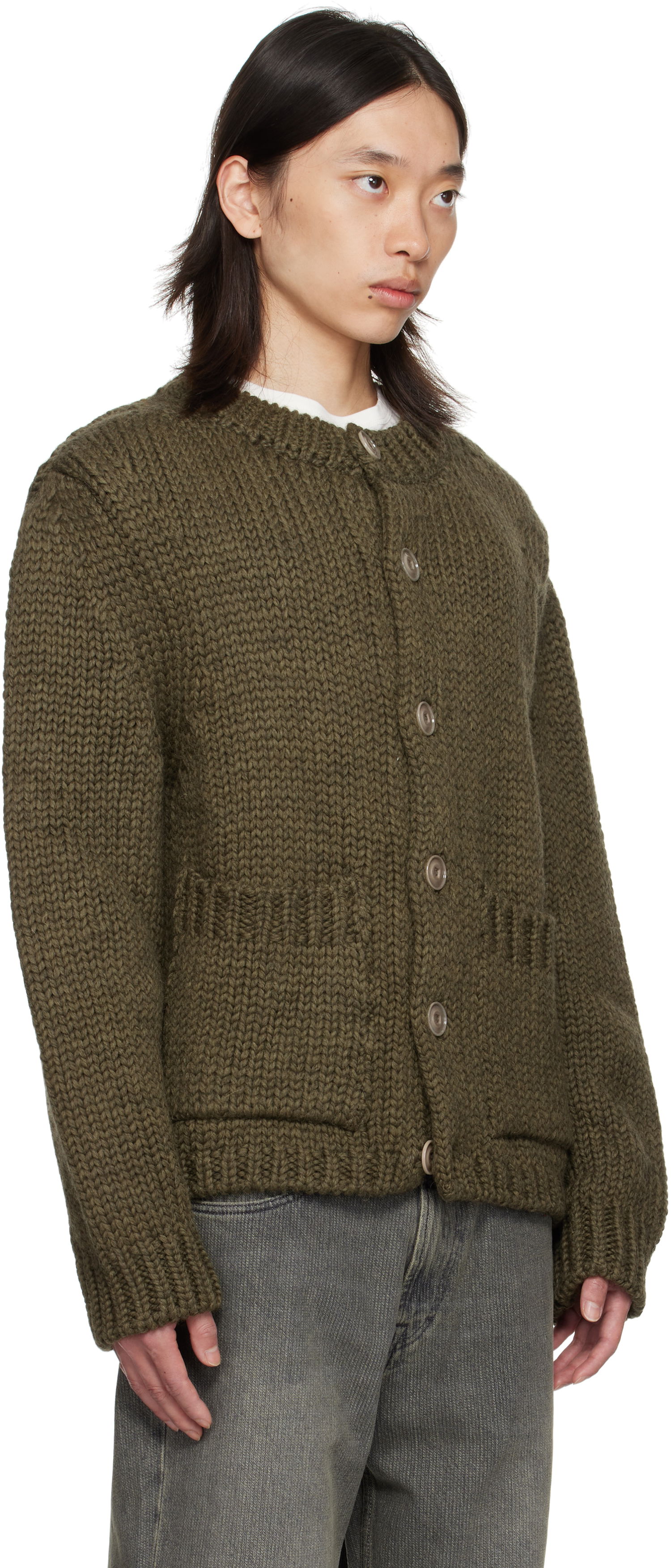 Sveter OUR LEGACY OUR LEGACY Over Cardigan Zelené | M4253OO, 1
