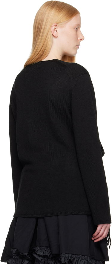 Sveter Comme des Garçons Homme Plus Acrylic Wool Jersey Knot Sweater Čierna | PO-N001-051, 2