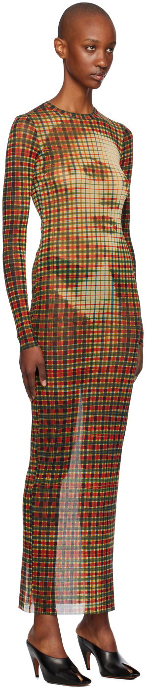 Šaty Jean Paul Gaultier Jean Paul Gaultier Tartan Face Print Maxi Dress Rôznofarebný | 24/31-F-RO272-T563-95105030, 1