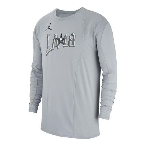 Tričko Jordan Jordan NBA All-Star Los Angeles 2018 Long Sleeve T-Shirt Šedá | AA1598-012