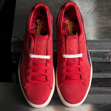 Tenisky a topánky Puma Clyde x Packer High Risk Red-Whisper White Červená | 36350702, 3