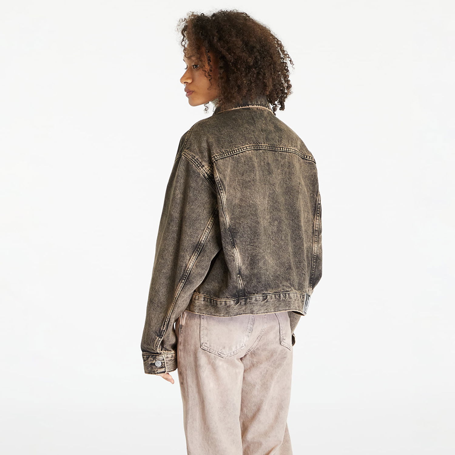 Bunda CALVIN KLEIN Boxy Denim Jacket Hnedá | J40J400330 1A4, 1