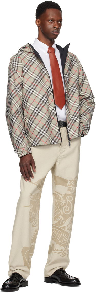 Bunda Burberry Burberry Check Reversible Jacket Béžová | 8110290, 4