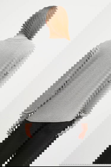 Tričko Carhartt WIP Long Sleeve Heart Patch T-Shirt Šedá | I035469.39NXX, 2