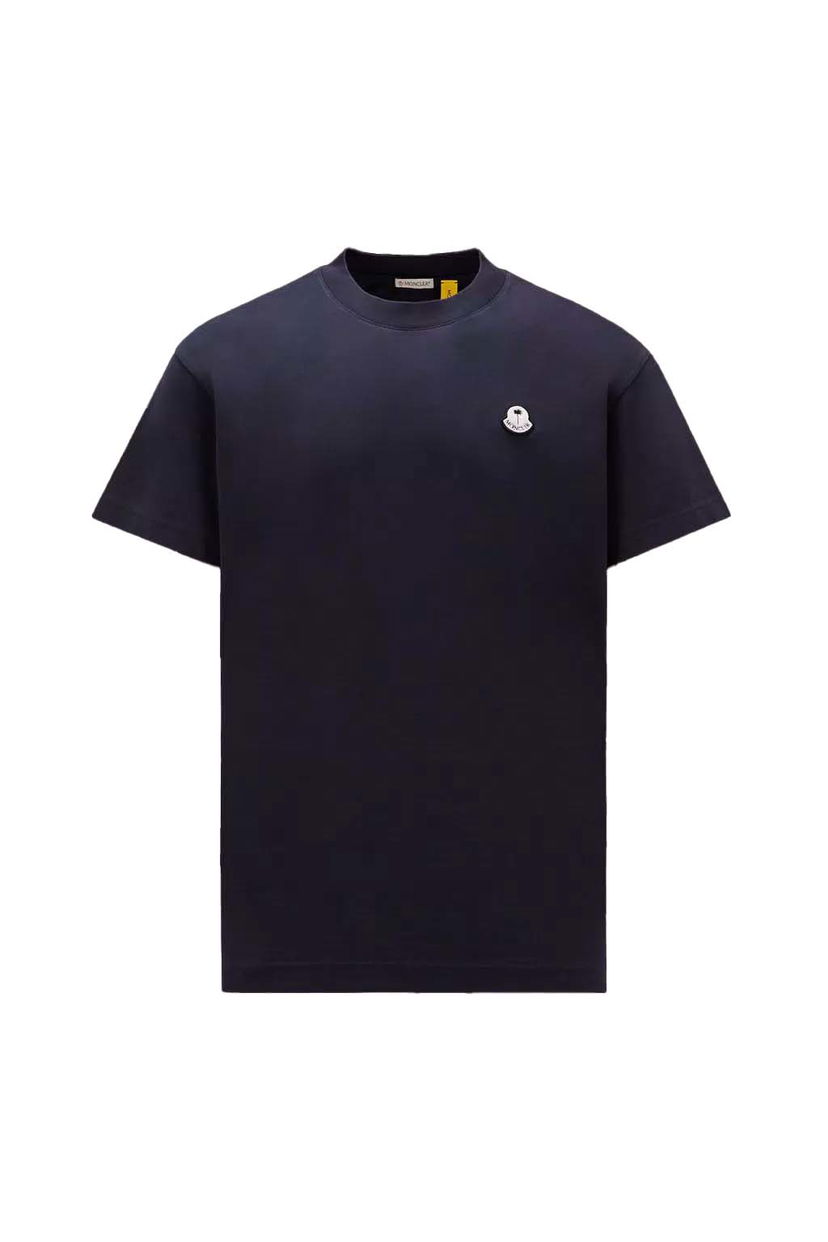 Tričko Moncler Palm Angels x Logo Patch T-Shirt Navy | I209L8C00003M356876B & PMAA099T24JER0014600