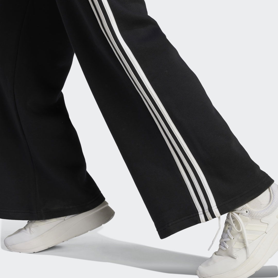 Essentials 3-Stripes French Terry Wide Joggers