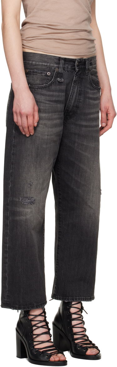 Džínsy R13 R13 X-Boyfriend Distressed Jeans Čierna | R13WD211-D284A, 1