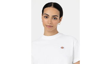 Crop Top Dickies Oakport Cropped T-Shirt Biela | DK0A4Y8L-WHX, 2