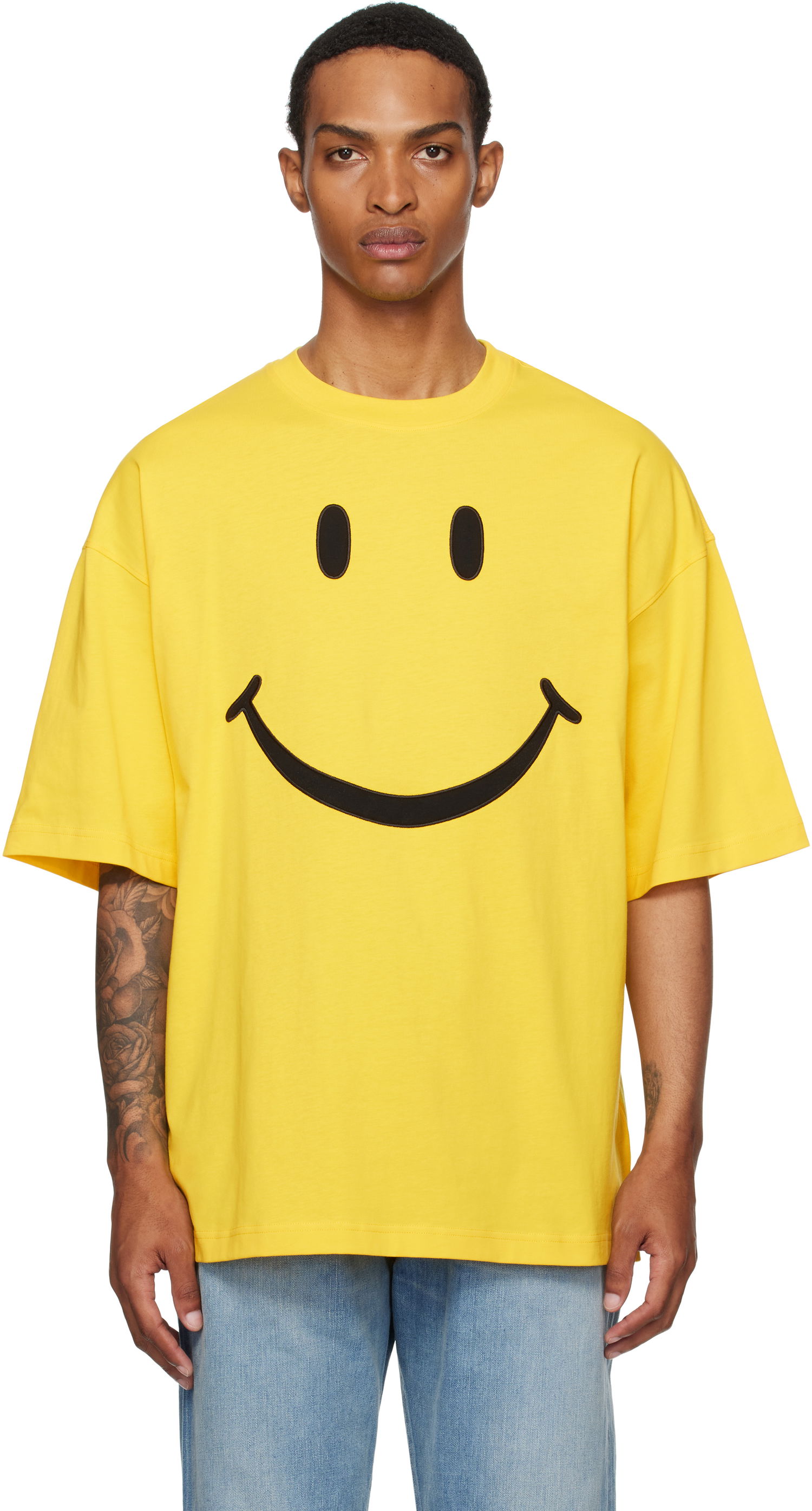 Tričko Moschino Moschino Smiley® Organic Cotton T-Shirt Žltá | 252ZZ072352411027, 0